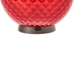 Lampada da tavolo balloton luce vetro di murano rosso Venini