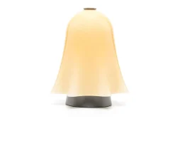 Lampada da tavolo fantasmino vetro di murano ricaricabile ambra Venini