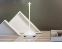 Lampada da tavolo pina bianco opaco Zafferano