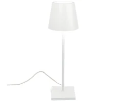 Lampada da tavolo poldina bianco con cavo Zafferano