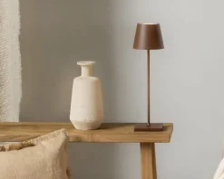 Lampada da tavolo poldina pro corten Zafferano