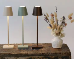 Lampada da tavolo poldina pro micro salvia Zafferano