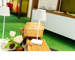 Lampada da tavolo poldina pro mini bianco Zafferano