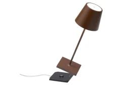 Lampada da tavolo poldina pro mini corten Zafferano