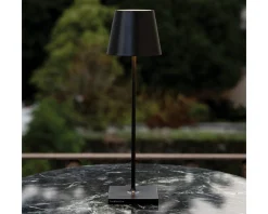 Lampada da tavolo poldina pro nero Zafferano