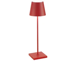 Lampada da tavolo poldina pro rosso Zafferano