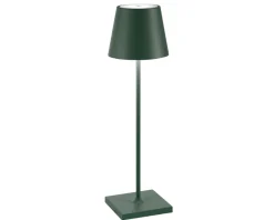 Lampada da tavolo poldina pro verde scuro Zafferano