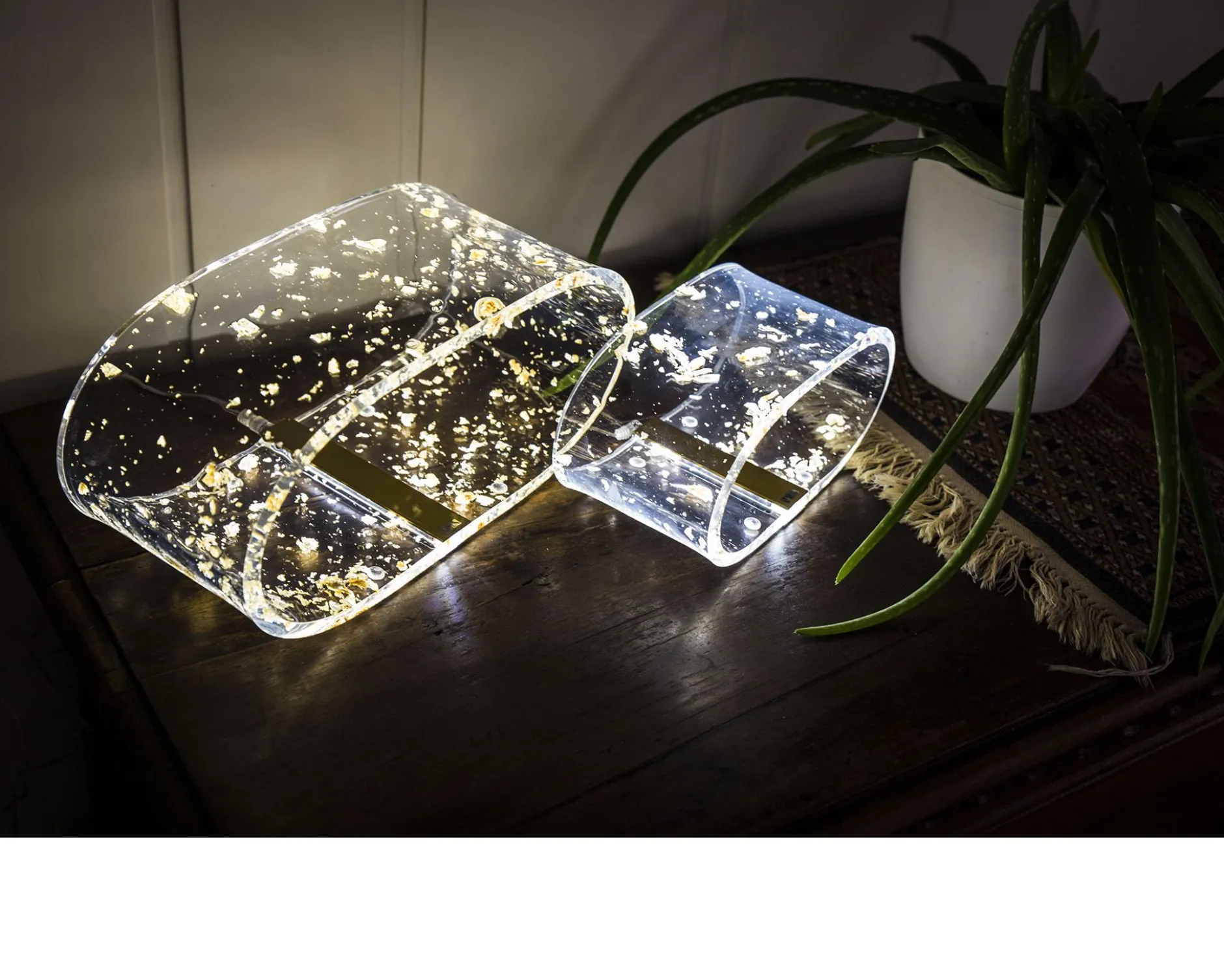 Lampada future piccola oro Vesta