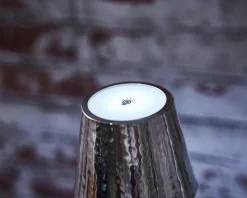Lampada mizar argentata con stelo ad anello Selezione zanolli