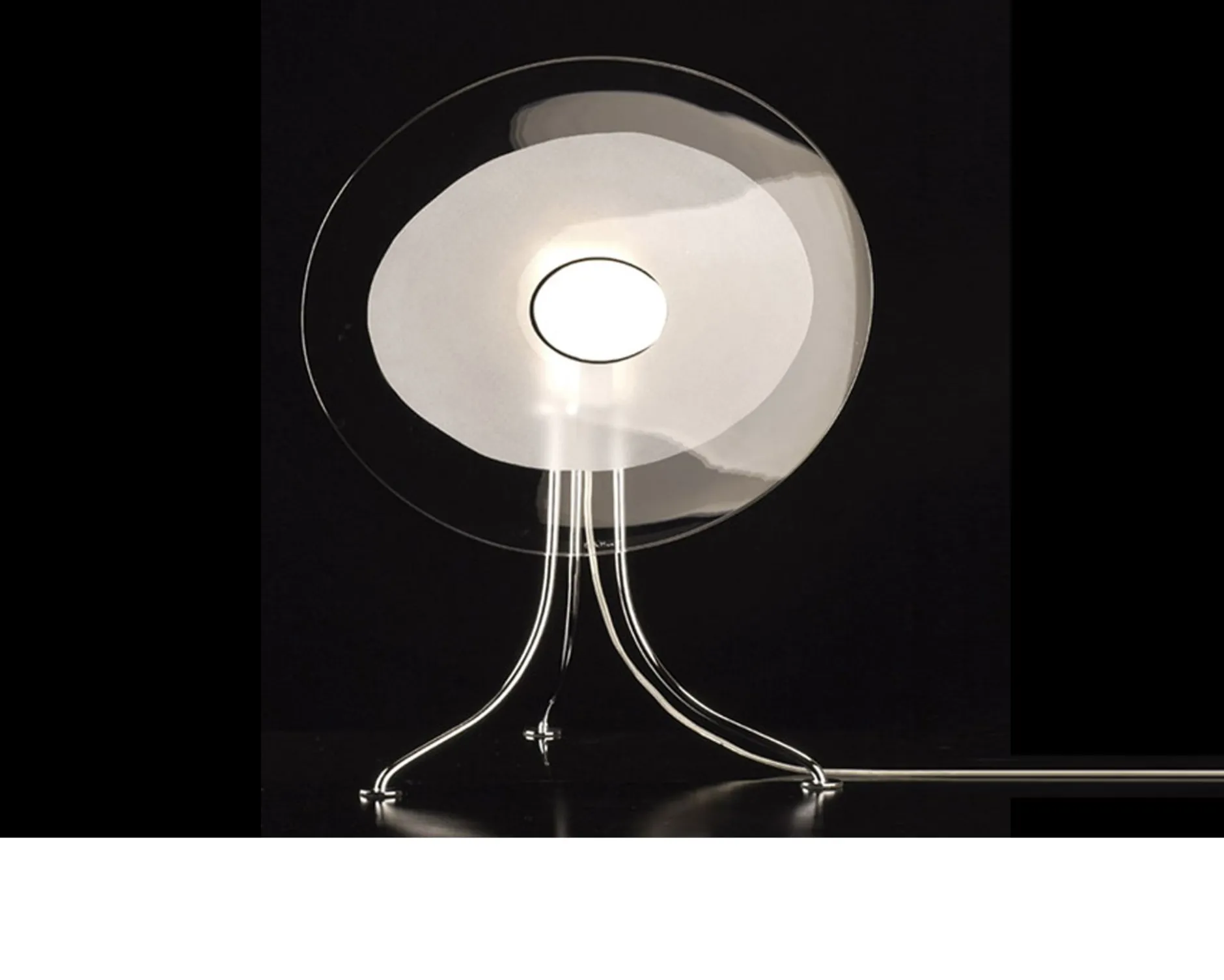 Lampada scudo vetro di murano Carlo moretti