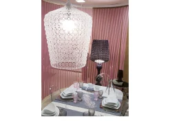 Lampada sospensione kabuki trasparente Kartell