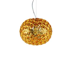 Lampada sospensione planet colore ambra Kartell