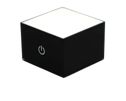 Lampada usbox nera con presa usb Vesta