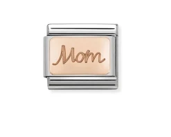 Mom composable acciaio e oro rosa Nomination