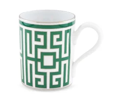 Mug labirinto smeraldo porcellana Richard ginori