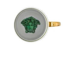 Mug medusa garland green porcellana Versace