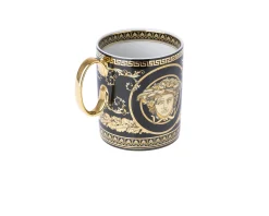 Mug virtus gala porcellana nero Versace
