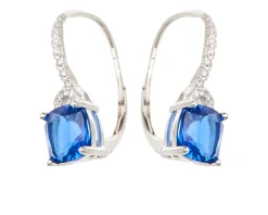 Orecchini argento con zirconi blu e bianchi Sovrani
