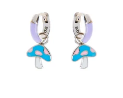 Orecchini argento smaltato con funghetti Selezione zanolli