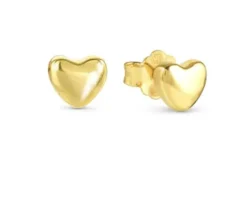 Orecchini armonica argento dorato cuore Nomination