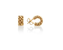 Orecchini chicco argento dorato Unoaerre