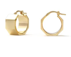 Orecchini classica in bronzo dorato Unoaerre