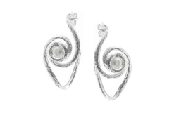 Orecchini eos argento con perla Selezione zanolli