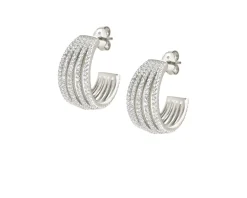 Orecchini lovelight argento con cubic zirconia bianchi Nomination