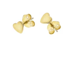 Orecchini mignon cuore argento dorato lucido Selezione zanolli