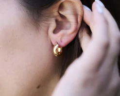 Orecchini oro 9 kt con cerchio Unoaerre