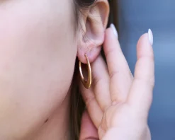 Orecchini oro 9 kt con ovali Unoaerre