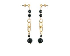 Orecchini passion oro e nero Antica murrina