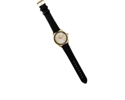 Orologio da polso uomo acciaio con quadrante bianco e cinturino in pelle Royal london