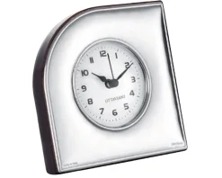 Orologio da tavolo argento pvd con quadrante bianco Ottaviani