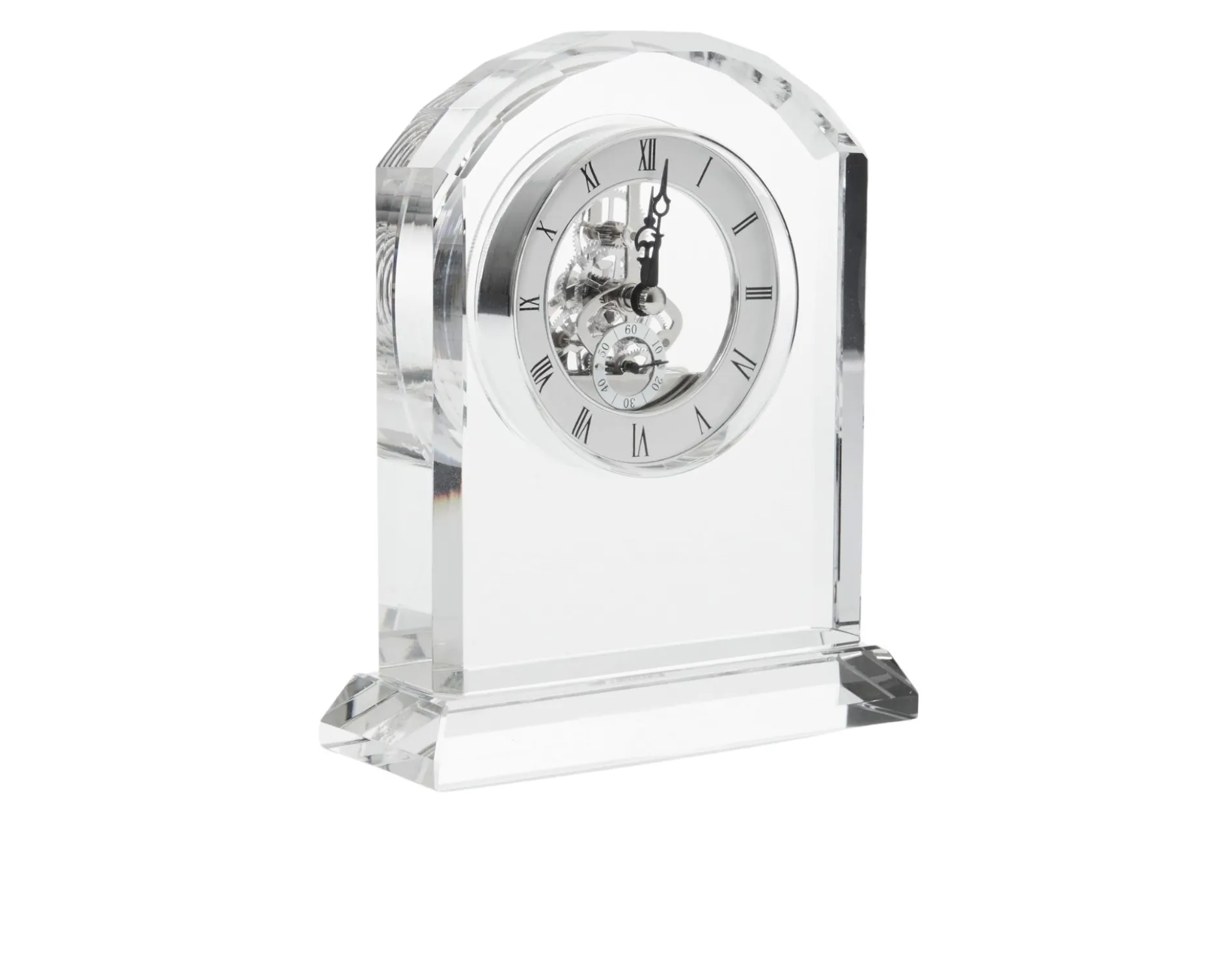 Orologio da tavolo cristallo con movimento a vista Ottaviani