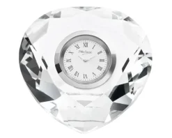Orologio da tavolo cristallo con quadrante bianco Ottaviani
