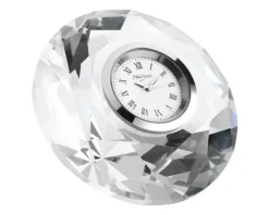 Orologio da tavolo cristallo con quadrante bianco Ottaviani