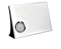 Orologio da tavolo silver plated con luxury box Selezione zanolli