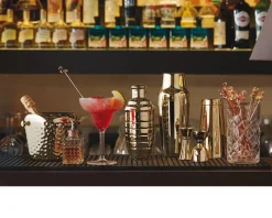Palette cocktail bar acciaio dorato ananas (4 pezzi) Paderno
