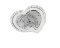Pannello madonna con bambino bianca con retro in legno Selezione zanolli