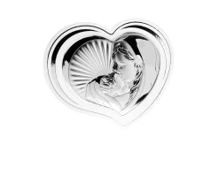 Pannello madonna con bambino bianca con retro in legno Selezione zanolli
