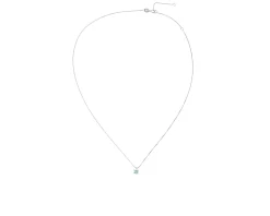 Parure collana e orecchini argento con zirconi acquamarina Sovrani