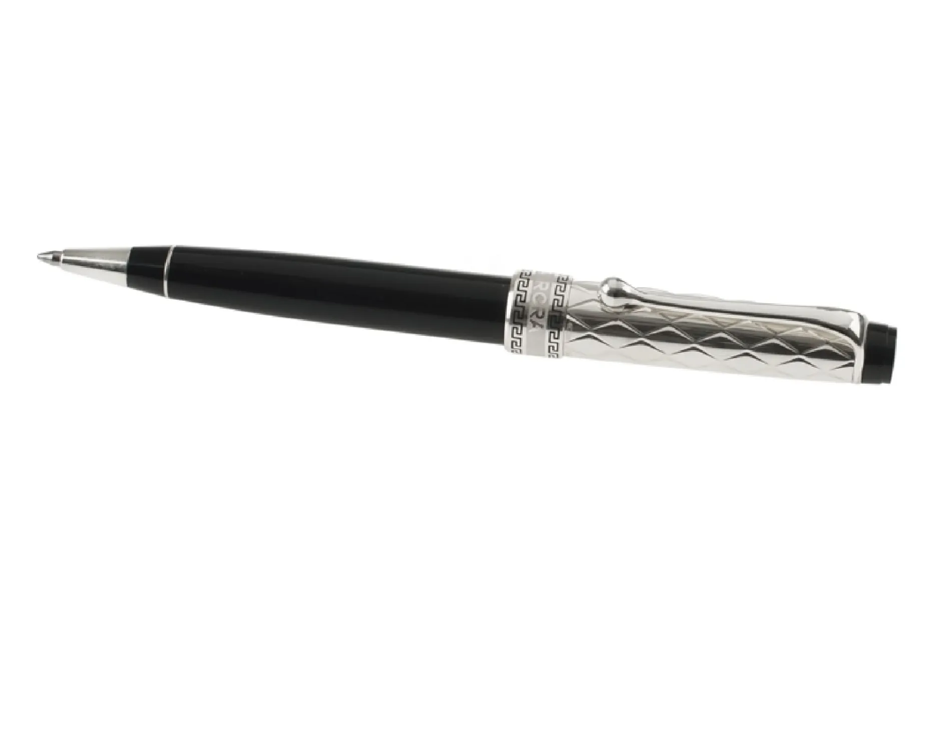 Penna a sfera optima riflessi argento Aurora