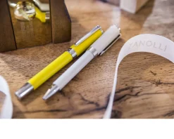 Penna a sfera tu resin bianca Aurora