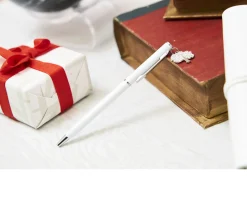 Penna bianca con ciondolo albero della vita e scatola Selezione zanolli