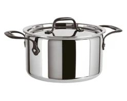 Pentola alta home chef acciaio con coperchio Sambonet