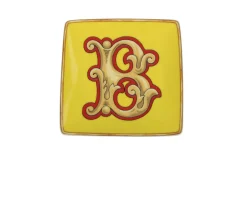 Piattino alphabet porcellana lettera b Versace