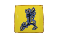 Piattino alphabet porcellana lettera e Versace