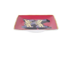 Piattino alphabet porcellana lettera k Versace