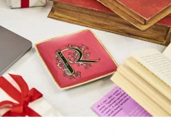 Piattino alphabet porcellana lettera r Versace